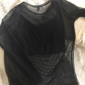 F21 Mesh Top with cami